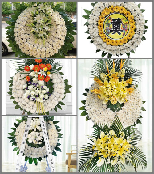 广东韶关市乐昌市廊田镇白平村花圈速递
